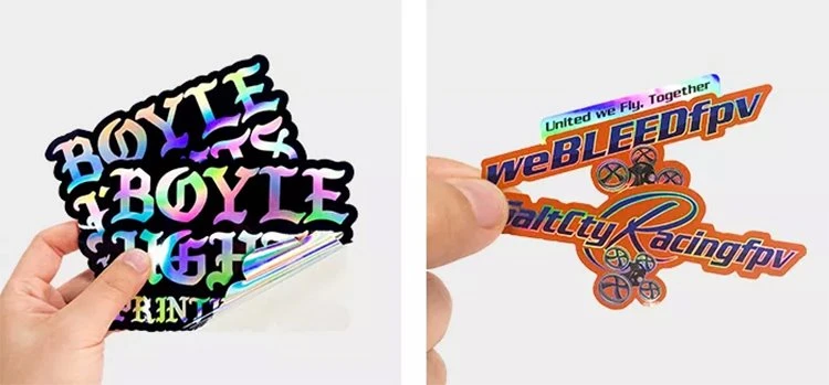 holographic sticker labels vinyl