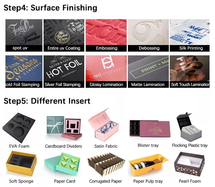 choose jewelry boxes surface finish and insert
