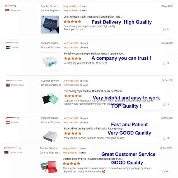 feedback of Eco-friendly mailer box