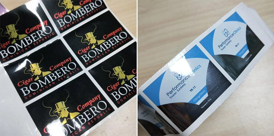 Shiny Metallic Logo Stickers